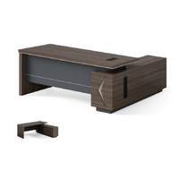 Bureau de direction moderne de luxe, mobilier de bureau pour PDG, pour bureau, école, hôpital, en acier automatique, bois et MDF