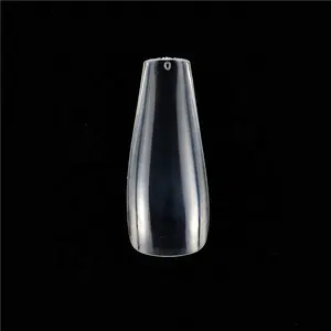Wholesale Nails Tips Coffin Shape Clear Long Coffin Nail Tips Gel Tips For Nail Extension System