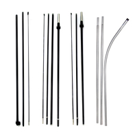 Mâts de drapeau de plage robustes en aluminium et fibre de verre pour bannières personnalisées, livraison rapide, kit de mâts de drapeau de plage