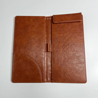 Porte-documents en PU de haute qualité personnalisé, porte-documents de caisse, porte-menu en cuir PU, porte-documents A4