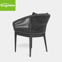 Chaises de Patio modernes en aluminium café mobilier d'extérieur hôtel chaise de corde Diva fauteuil Couture Jardin