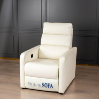 Canapé-lit massant multifonctionnel extensible moderne et personnalisable en cuir PU avec éponge haute densité pour salon