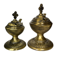 Décor d'église Brûleur d'encens religieux Brûleur d'encens fait main antique