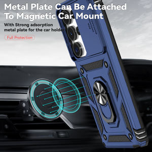 Étui de téléphone classique antichoc avec anneau de caméra coulissant, <span class=keywords><strong>support</strong></span> magnétique pour <span class=keywords><strong>voiture</strong></span>, pour <span class=keywords><strong>Samsung</strong></span> S25 Ultra S24 S23 A07 A17 A05 <span class=keywords><strong>S20</strong></span> - Product Image 3