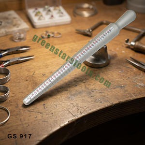 Aluminum <b>Ring</b> Gauge Stick Universal US European Finger <b>Sizer</b> Tool for Jewelry Making and Goldsmith Work|GS917 - Product Image 3