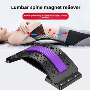 Lumbar Relaxer Waist Massager <b>Back</b> Pain Relief Lumbar <b>Cushion</b> Sleep Correction Spine Traction Massager PP Material Tapping - Product Image 2