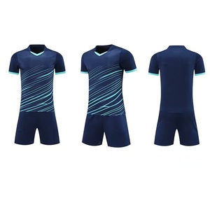 Camisetas de Fútbol Personalizadas con Logotipos para Hombre, 100% Poliéster, Transpirables, de Secado Rápido, Cuello en V, Mangas Cortas, Tejido Elástico, OEM - Product Image 1