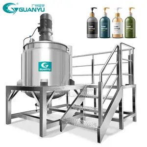 Continuous Stirred Tank Reactor Emulsifying Mixer Equipment Cosmetic Cream Lotion Mixing Emulsifier Machine