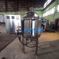 Réservoir de mélange de fondant liquide de disperseur à grande vitesse de récipient d'agitation d'acier inoxydable avec le réservoir de mélangeur de cisaillement élevé d'émulsion inférieure