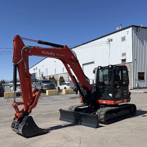 Kubota รถขุด KX080-4ขุดดินขนาดเล็กแบบไม่มีหางเป็นศูนย์8Ton รถขุดไฮดรอลิกเครื่องยนต์ V3307 Kubota สำหรับจัดสวนในเขตเทศบาลเมือง - Product Image 3