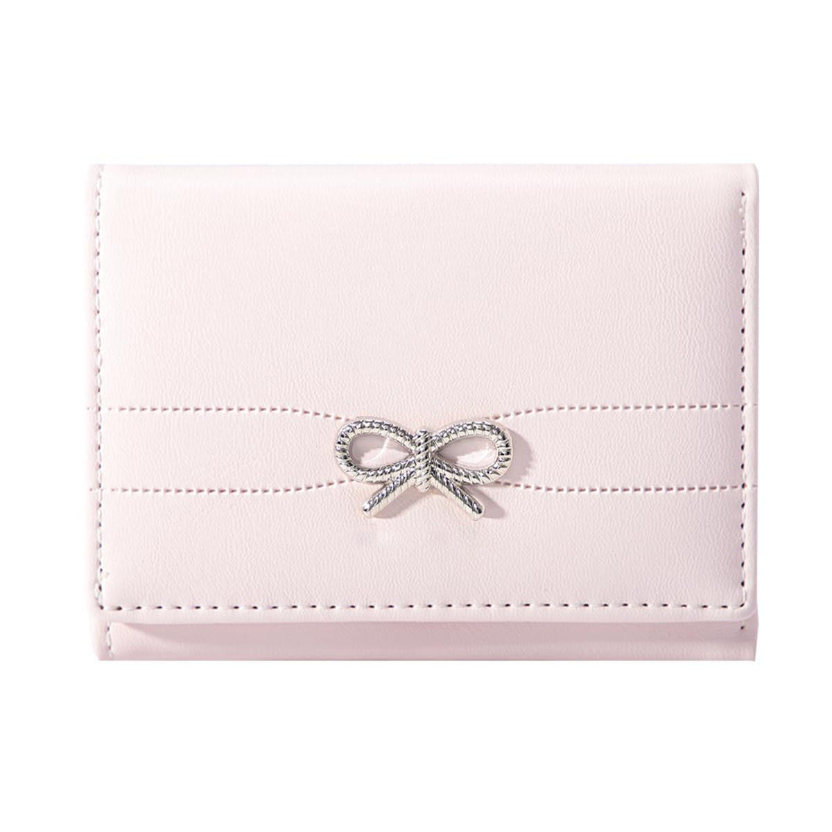 โบว์สีเงินสีชมพู