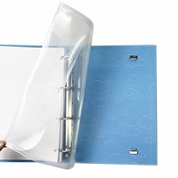 Carnet en cuir à anneaux avec logo personnalisé, reliure à anneaux en caoutchouc 4D, classeur de papeterie A4 A5, fabrication de classeurs à feuilles mobiles, couverture rigide en PP