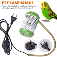 Lampe chauffante en céramique pour oiseaux, lampe de conservation de la chaleur pour perroquets, canaris, oiseaux, équipement de chauffage et d'hiver