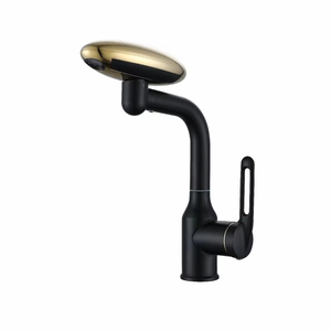 Grifos de lavabo en cascada al por mayor con rociador extraíble, grifo de agua fría y caliente - Product Image 4