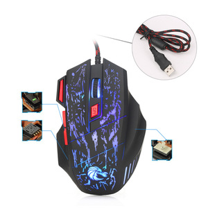 Cao cấp Chuột chơi game Ergonomic tốt nhất Trọng lượng nhẹ dọc PC quang Backlit chuột có dây USB Chuột chơi game có dây với đèn nền - Product Image 2