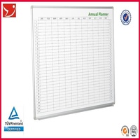 Tableau blanc magnétique métallique simple face multi-tailles GBB-001 pour bureau d'entreprise, tableau d'affichage mural pour messages et formation