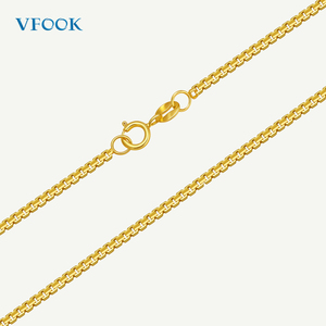 Vfook phát hiện Hộp chuỗi cao cấp làm đồ trang sức chuỗi nhà máy bán buôn joyas Cadena 14k hộp vàng rắn chuỗi với Clasp - Product Image 1