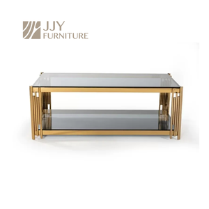 JJY-YHZ-F002 Modern Design Professional New Tempered <strong>Glass</strong> Top Rectangular <strong>Coffee</strong> <strong>Table</strong> Living Room Furniture <strong>Coffee</strong> <strong>Table</strong> - Product Image 3