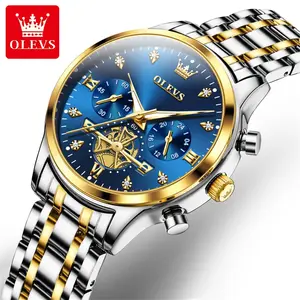 OLEVS 2897 barato superventas moda señoras reloj logotipo personalizado correa de acero inoxidable relojes de pulsera reloj de mujer