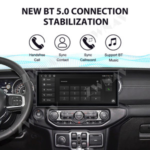 ZWNAV Pantalla Multimedia de 15.8 Pulgadas con Carplay para <span class=keywords><strong>Jeep</strong></span> Wrangler <span class=keywords><strong>Rubicon</strong></span> 2018-2026, Navegación GPS, Reproductor, Unidad Principal Estéreo para Auto - Product Image 3