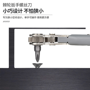 Ratcheting <b>Screwdriver</b> Hex Bit 10mm Magnetic Tip Diy Set - Product Image 3