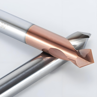 Foret de centrage et fraise à chanfreiner en carbure de tungstène, double usage, angles 60/90/120 degrés, personnalisable OEM/ODM pour CNC de haute précision