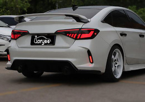 Feux de jour LED de <span class=keywords><strong>type</strong></span> <span class=keywords><strong>R</strong></span> pour <span class=keywords><strong>Honda</strong></span> <span class=keywords><strong>CIVIC</strong></span> 11e génération 2021 2022, système d'éclairage automatique du pare-chocs avant, accessoire de <span class=keywords><strong>r</strong></span>églage, mise à niveau <span class=keywords><strong>2023</strong></span> - Product Image 2