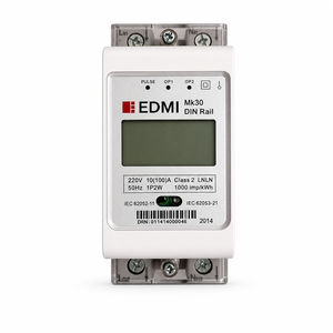 Medidor de Energía Monofásico para Riel DIN <span class=keywords><strong>EDMI</strong></span> Mk30, 220V 10(100)A Clase 2 1P2W, Medidor Digital LCD de kWh, IEC62052-11 - Product Image 1