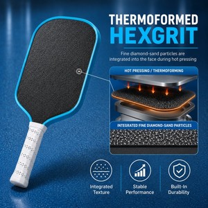 <span class=keywords><strong>Hym</strong></span> แกนโฟม hexgrit T700 16mm ใบพายพิเคิลบอลทำจากคาร์บอนไฟเบอร์แบบกำหนดเองสำหรับ usapa ได้รับการอนุมัติกระบวนการใหม่ - Product Image 3