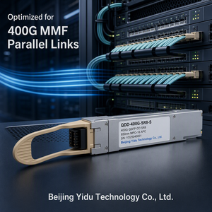 โมดูลรับส่งข้อมูลออปติคอลแบบหลายโหมดความหนาแน่นสูง Ciscos QDD 400G SR8 S 400G QSFP DD MPO16 100m MMF สำหรับศูนย์ข้อมูล - Product Image 3