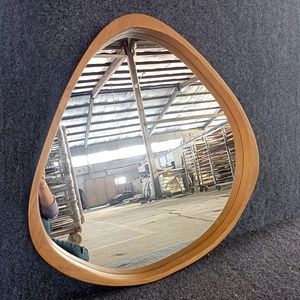 Pansement flexible ondulé vintage grandes portes coulissantes en plastique profilé aluminium forme de support en <span class=keywords><strong>bois</strong></span> décoratif corps cadre <span class=keywords><strong>miroir</strong></span> - Product Image 2
