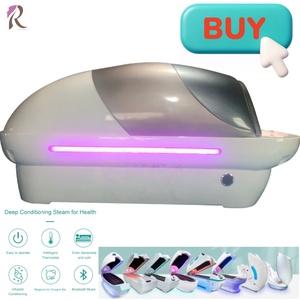 Cápsula de Sauna de Vapor Acrílica con Terapia de Ozono, Sauna de <span class=keywords><strong>Cuerpo</strong></span> Completo para Pérdida de Peso, Nueva y en Oferta - Product Image 2