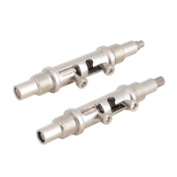 Boîtier rigide en acier à haute teneur en carbone OLS pour moto BMW R1200GS - Fixation d'alignement à broche de positionnement TDC - Garantie 1 an