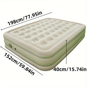 Matelas pneumatique surélevé portable avec pompe intégrée, <span class=keywords><strong>lit</strong></span> gonflable auto-gonflant pour la maison, les invités, le camping en intérieur, les camping-cars - Product Image 4