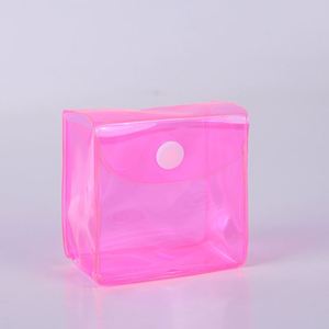 Bolsa de Almacenamiento Transparente de PVC Personalizada, Pequeña, 3D, con Cierre, Resistente al Agua, para Figuras Coloridas - Product Image 3