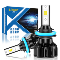 Ampoules LED de voiture S7-3570 haute puissance 4600 LM, éclairage LED auto H7, éclairage par ventilateur H1 H11 Hb3 9005, phares H4