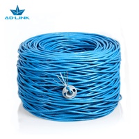 Oem Logo 305m Roll Box 24 23awg Cat 5E 6 6a Lan Network Ethernet Cable Utp/FTP/SFTP Cable Cat5e Cat6 Exterior