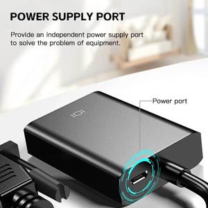 Câble <span class=keywords><strong>adaptateur</strong></span> <span class=keywords><strong>HDMI</strong></span> en aluminium <span class=keywords><strong>VGA</strong></span> vers <span class=keywords><strong>HDMI</strong></span> 1080P avec <span class=keywords><strong>sortie</strong></span> <span class=keywords><strong>audio</strong></span> et prise en charge de l'alimentation - Product Image 6