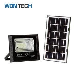 Wontech Wholesale Factory Direct ABS Remote Control 25w 40w 60w 100w 200w LED Solar Flood Light