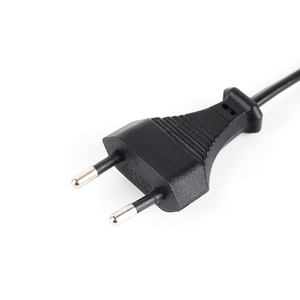 Cable de hierro giratorio de 2 pines para plancha de pelo, Cable de alimentación giratorio de 360 grados para cabello liso