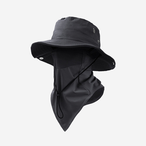 Chapeau de <span class=keywords><strong>soleil</strong></span> à large bord avec <span class=keywords><strong>masque</strong></span> rafraîchissant en soie anti-moustiques, idéal pour la pêche, la plage, la randonnée et le camping - Product Image 3