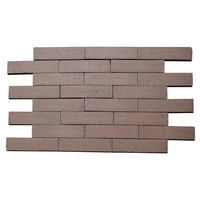 Prix de gros de clinker de couleur gris foncé mur extérieur en briques cuites pour la construction de maisons