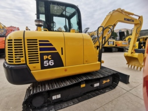 Mini-excavatrice Komatsu PC56-7 d'origine japonaise, 5 tonnes, en bon état, mini-excavatrice sur chenilles PC56-7 à vendre - Product Image 1
