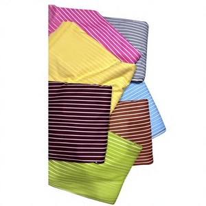 Khushbu Handicraft Eco-Friendly Cotton Combed Yarn Woven Striped <b>Fabric</b> Breathable Wrinkle Resistant Medium <b>Weight</b> 13372 Women's - Product Image 2