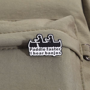Drôle rivière aventure émail broche pagaie plus rapide Banjos ligne broche revers Badge sac à dos bijoux cadeau pour les <span class=keywords><strong>amis</strong></span> - Product Image 3