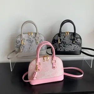 Women purses and handbags Popular fashion women's purses pattern splicing simple hand shell bag
