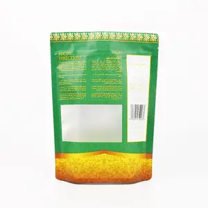 लैमिनेटेड प्लास्टिक सामग्री थाई सुगंधित जैस्मीन चावल पैकेजिंग पाउच बैग चावल बैग