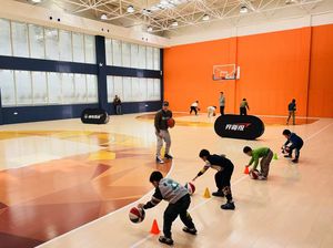 Vente chaude Revêtement de sol de terrain de sport en bois massif de haute densité en érable et en bouleau écologique - Product Image 5