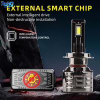 Phare LED RCHG 300W 9005 à faisceau lointain H11 et faisceau basse H7, 12V 6000K, Canbus, pour éclairage automobile, étanche IP67, Plug-and-Play