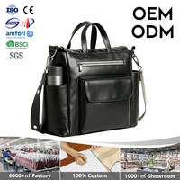 Hersteller OEM Maßgefertigte Vegane Leder Tragbare Große Aufbewahrungs-Reisetasche PU Baby Mama Multifunktionale Wickeltasche Damentasche